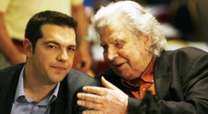 Alexis Tsipras mit Mikis Theodorakis im Januar 2015