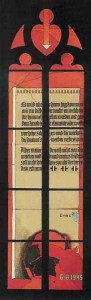 Das einzig eingebaute "Physikfenster", dessen durch einen Beschluss des Gesamtkirchenrates geforderten "Rausriss" ich die Freude und Ehre hatte, zu verhindern. got