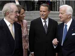Ehepaar-Rau_-Klaus-Dieter-Lehmann-und-Richard-von-Weizsaecker
